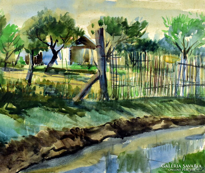 Pál Udvary (1900-1987) garden in the summer sun