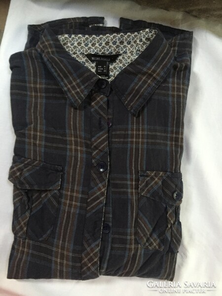 Pretty checkered blouse, Mango brand, size xl, for jeans