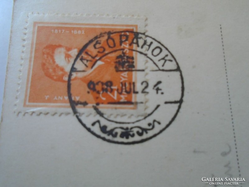 D194986 postcard Hévíz Hévízszentandras - sent to Alsópáhok 1938 - Hutter Albertné Szolnok