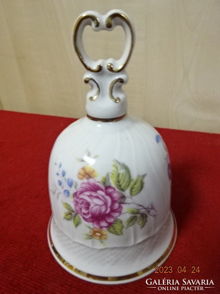 Hallóháza porcelain bell, height 12 cm. Jokai.