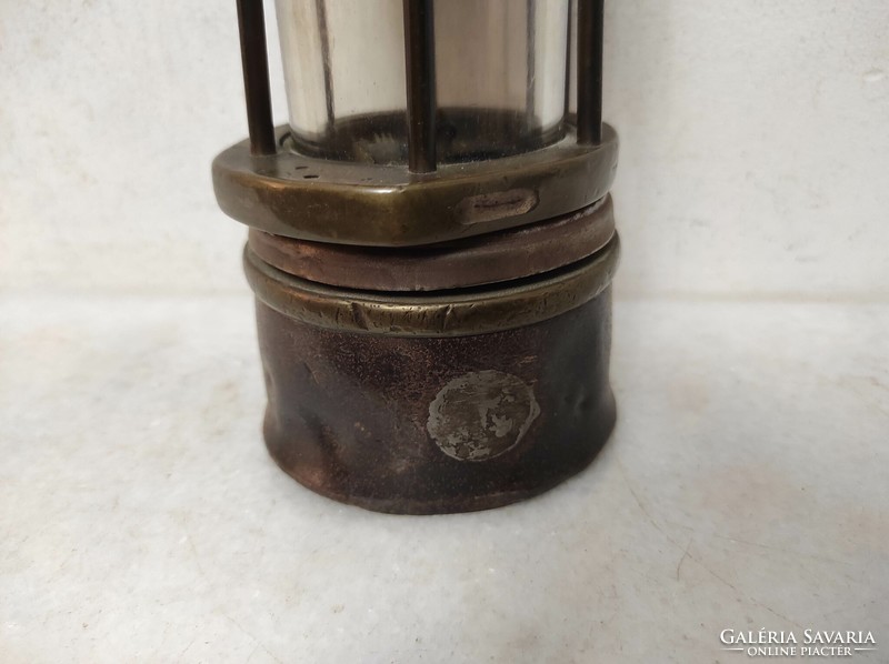 Antik bányász szerszám vájár bakter vasutas karbid lámpa 260 7114