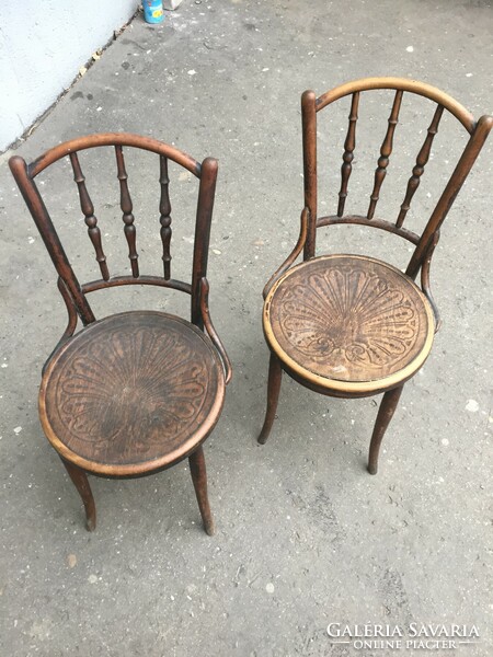 Original xx. Pair of thonett chairs from the beginning of the century jacob & joseph kohn
