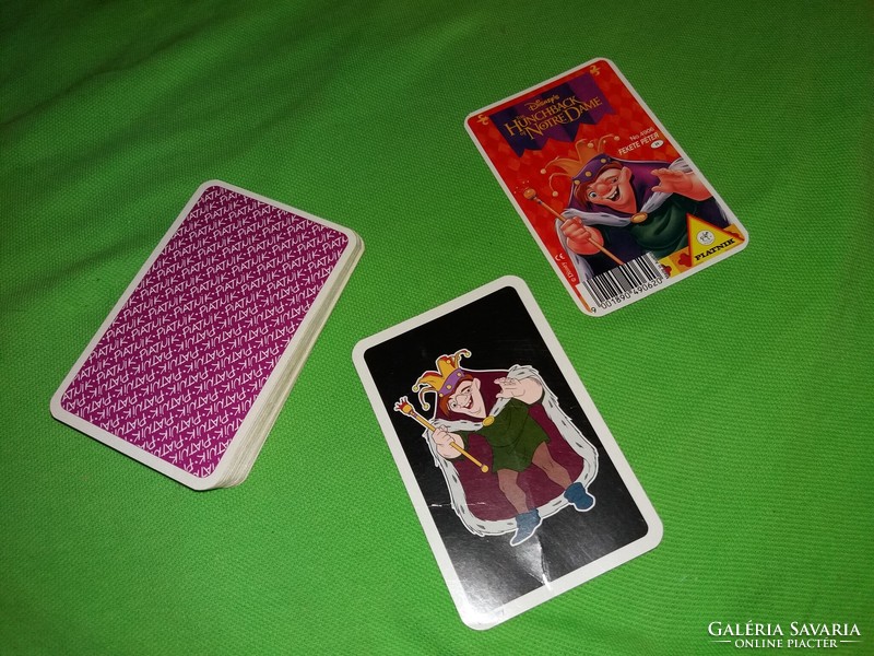 Old piatnik disney the tower guard of notre dame black peter card game with the box according to the pictures