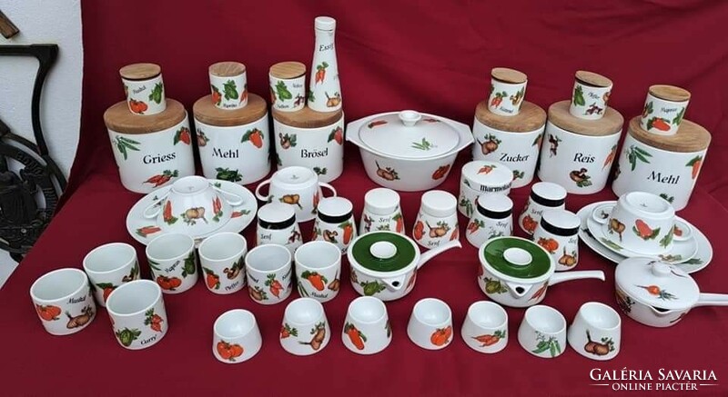Beautiful vegetable gerold porcelain spice holder condiments egg container soup cup