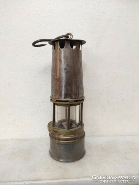 Antique miner's tool trencher bacter railway carbide lamp 231 7110