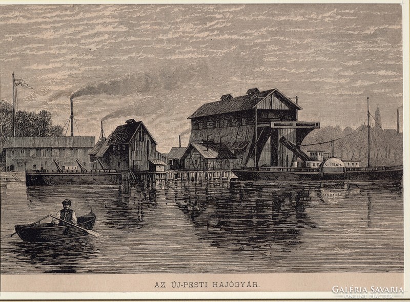 Az Új-Pesti Hajógyár Stefánia gőzhajóval