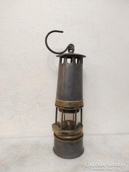 Antique miner's tool trencher bacter railway carbide lamp 339 7115