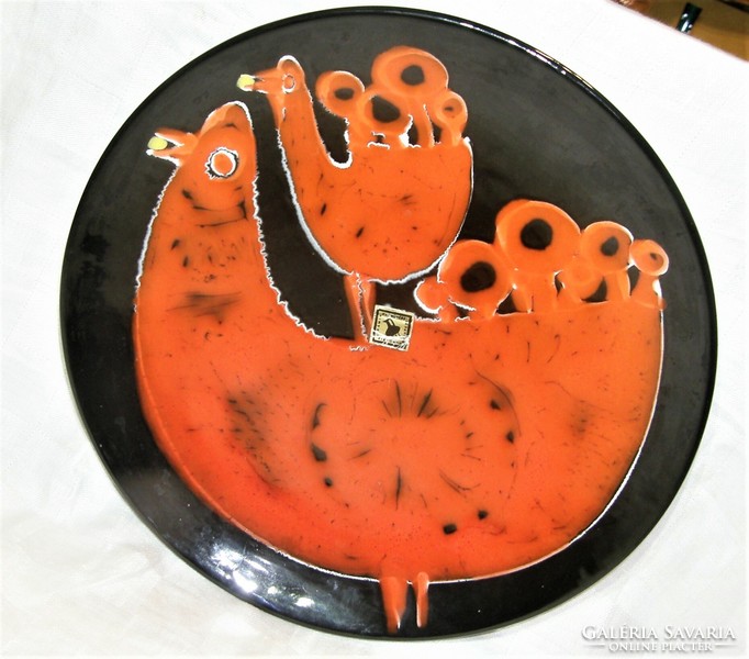Katalin Hőgye - industrial artist ceramic with Budapest Hungary label - 30 cm