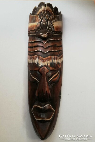 Old wooden mask wall decoration 32 cm