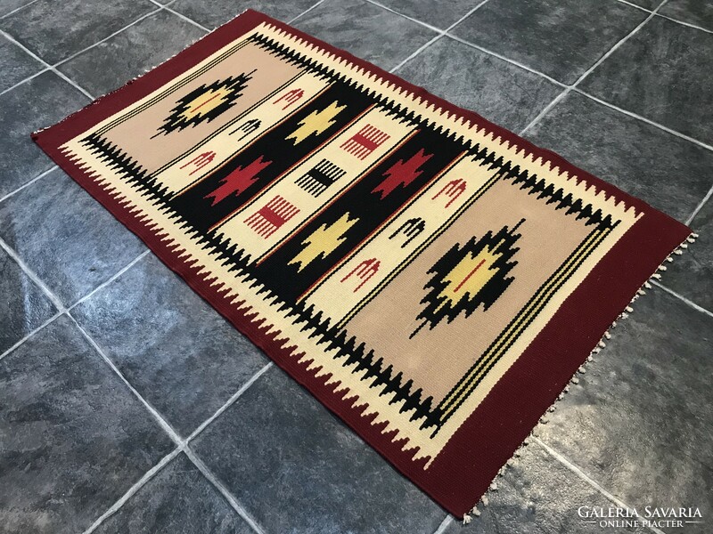 Toronto handwoven wool rug, 63 x 114 cm