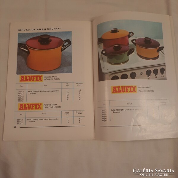 Alufix cookware instructions with recipes aluminum factory 1972