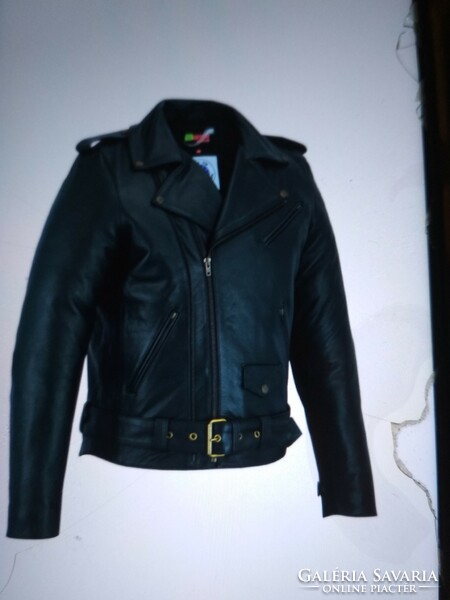 Large size buffalo leather jacket motorcycle jacket