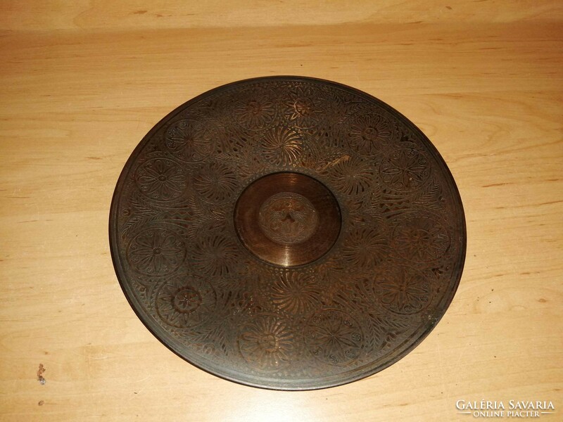 Retro copper wall plate - dia. 20.5 cm (n)