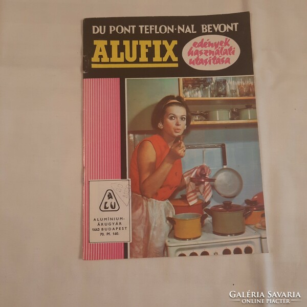 Alufix cookware instructions with recipes aluminum factory 1972