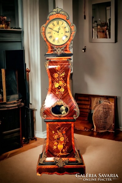 A670 inlaid standing clock