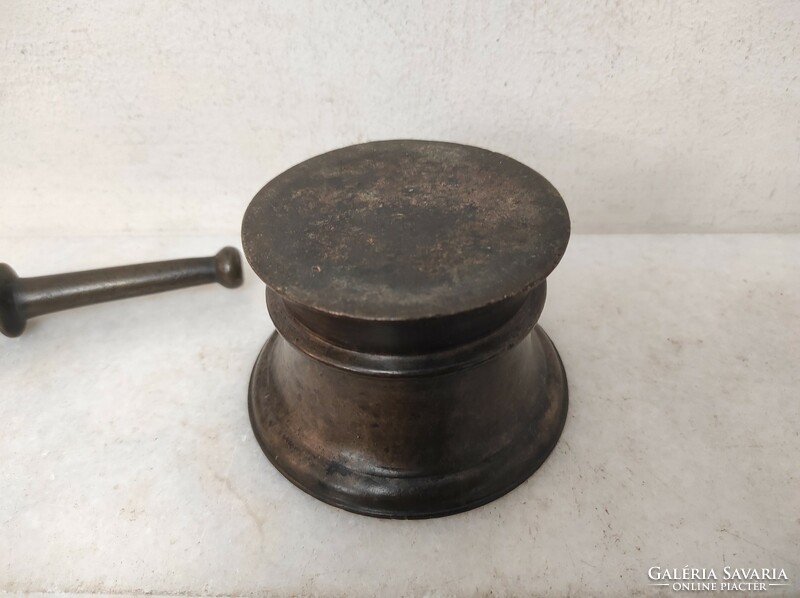 Antique apothecary pot bronze mortar medicine making pharmacy 18th century 799 6625