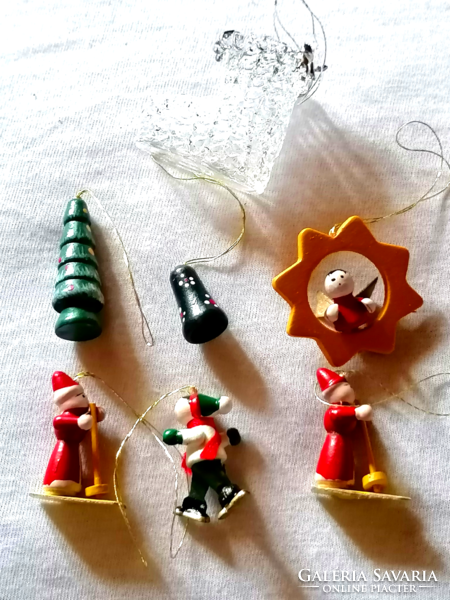 7 pieces old Christmas tree decoration package 72.
