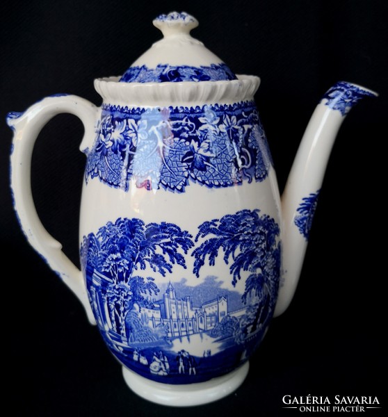 Dt/190. Mason's vista blue - large coffee/tea pot