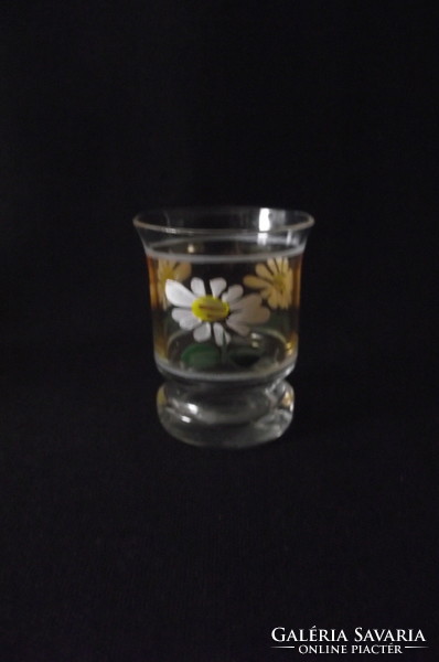 Antique hand-painted floral brandy set.