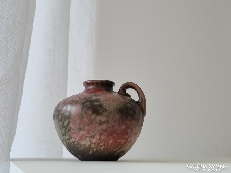 Ruscha ceramic vase with matte, watercolor effect glaze - '70s
