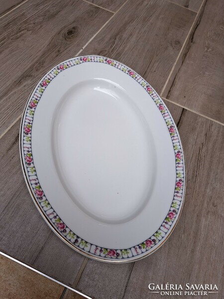 Beautiful mcp czechoslovakia pie plate offering floral porcelain