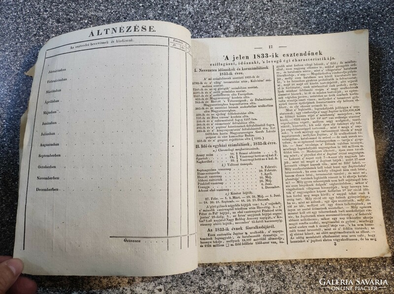 Közhasznu Honi Vezér. Gazdasági, házi's tiszti kalendáriom 1833. közesztendőre, Ludovica litogrphiáv