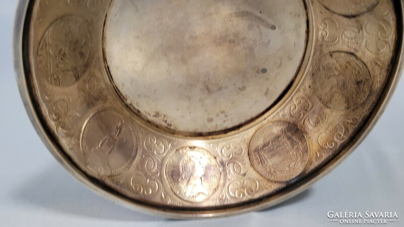 Antique silver coin jar (münzhumpen)