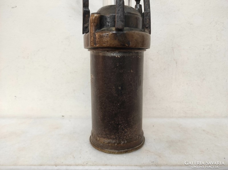 Antik bányász szerszám vájár bakter vasutas karbid lámpa 442 7360