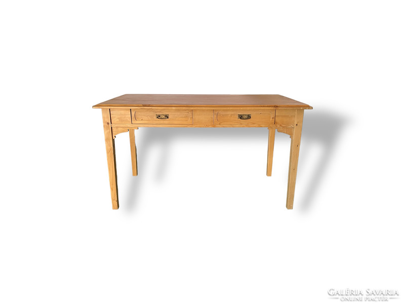 Art Nouveau pine desk