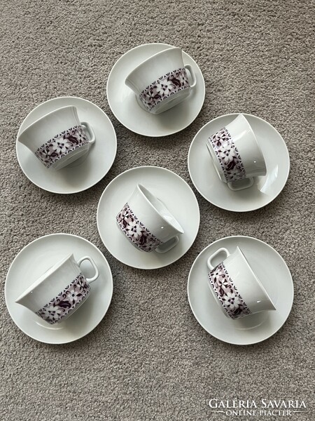 Thun tk vera Czech porcelain tea/coffee set, 6 pieces