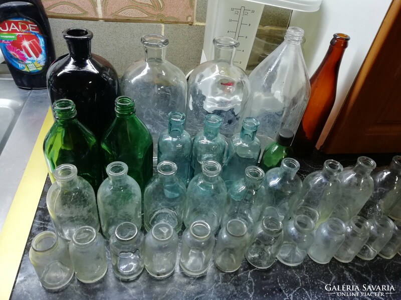Antik 41 db patikai üveg hibátlan állapotban