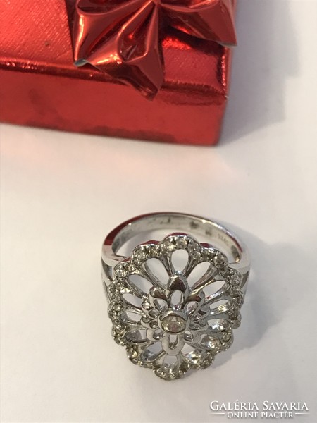 Gyönyörű ezüst 925 jelzett gyűrű! Új! 54-es méret