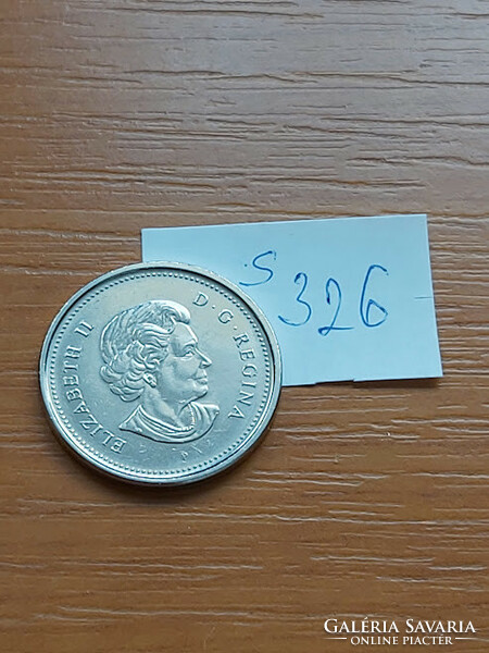 Canada 5 cents 2003 elizabeth ii, beaver s326