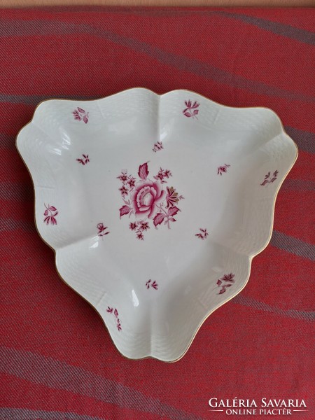 Flawless! Herendi Apponyi pur-pur patterned salad bowl / serving plate / center table 26 cm