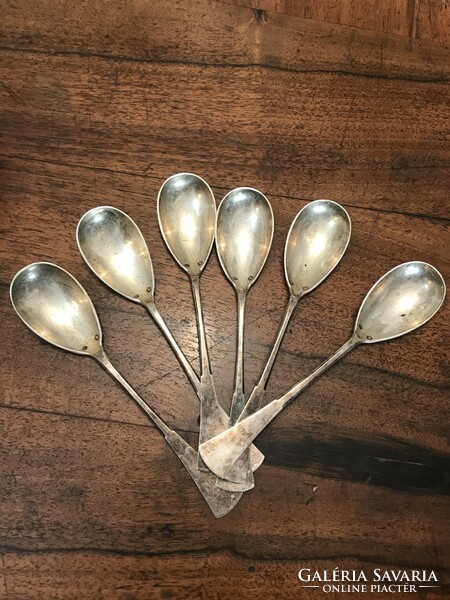 Silver ice cream scoops