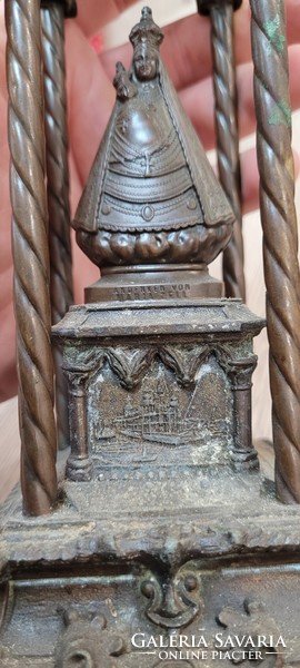 Antique Mariazell religious object/souvenir, madonna - home altar.