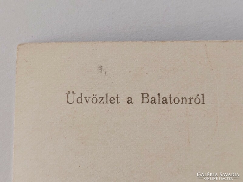 Régi képeslap fotó levelezőlap Balaton vitorlás hajók
