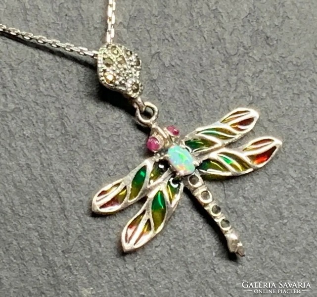 Dragonfly pendant, sterling silver 925 - new handcrafted jewelry!