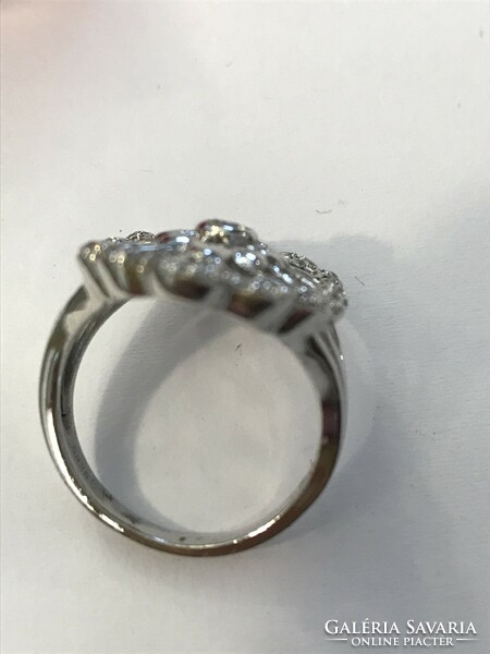 Gyönyörű ezüst 925 jelzett gyűrű! Új! 54-es méret