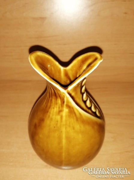 Jelzett kerámia váza 13,5 cm (19/d)