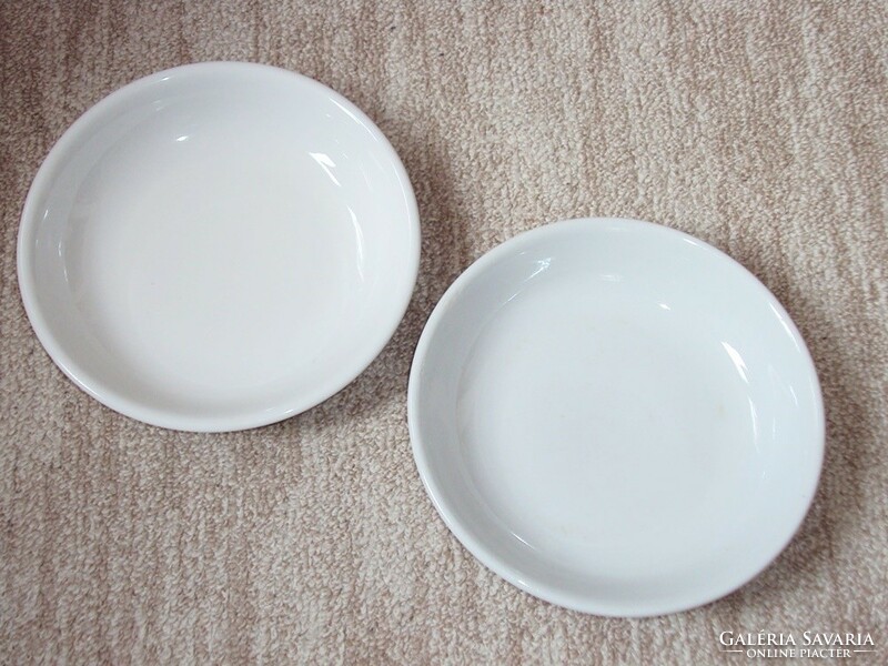 Retro old flat plate with Pécs mark Zsolnay, factory kitchen 2 pcs
