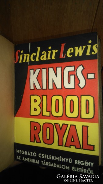 SINCLAIR LEWIS: KINGS-BLOOD ROYAL 1948 NOVA lső kiadás