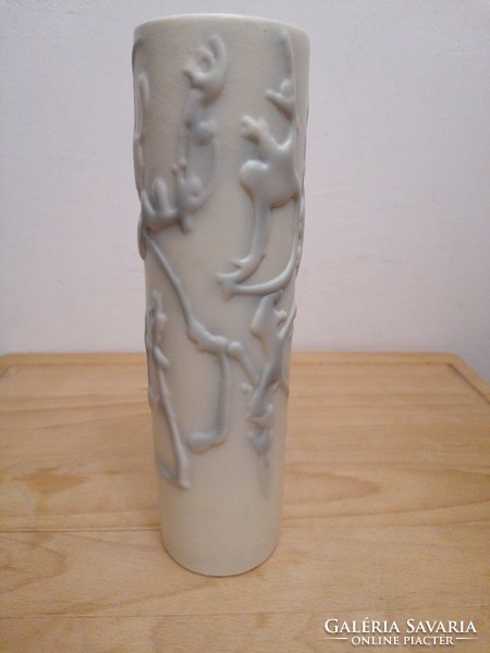 Bakó Hetey Rozália Hollóházi porcelán váza