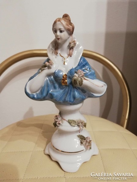 Old porcelain female bust