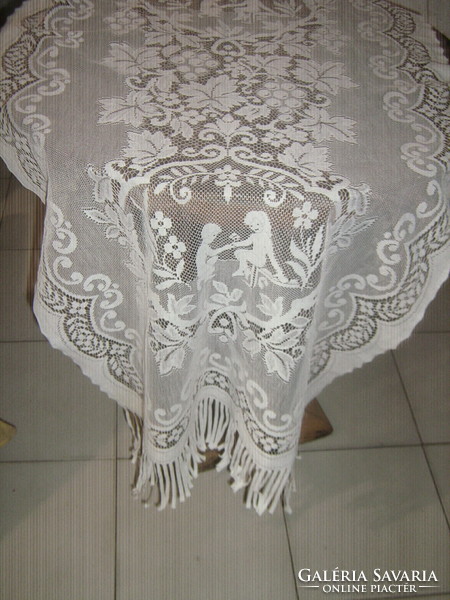 Beautiful special vintage viable fringed bottom curtain
