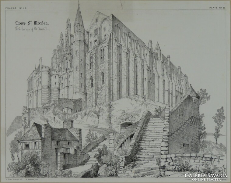 A. Newman : French cathedrals mont st michel