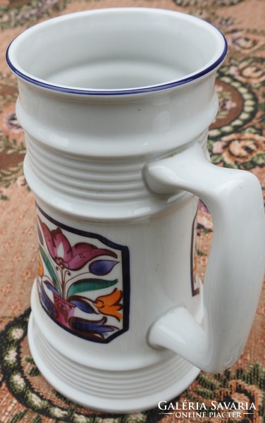 Alföldi tulip pattern porcelain cup - large beer mug