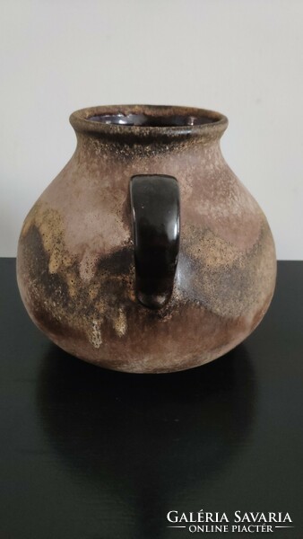 West germany fat lava vase, brown