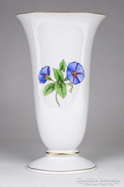 1M851 Herend flower pattern porcelain vase 18 cm