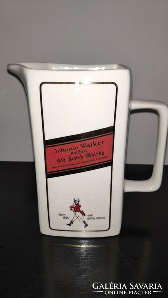 Vtg johnny walker red label scotch whiskey jug, decanter